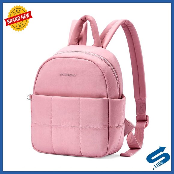 Handbags - Mini Puffer Backpack Lightweight Nylon Quilted Travel Daily Essentials Organizer